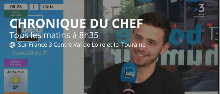 Chronique du chef FRancisco Agostinho tous les matins à 8h35 sur France 3 Centre Val de Loire