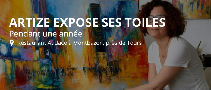 Artize expose ses toiles dans notre restaurant